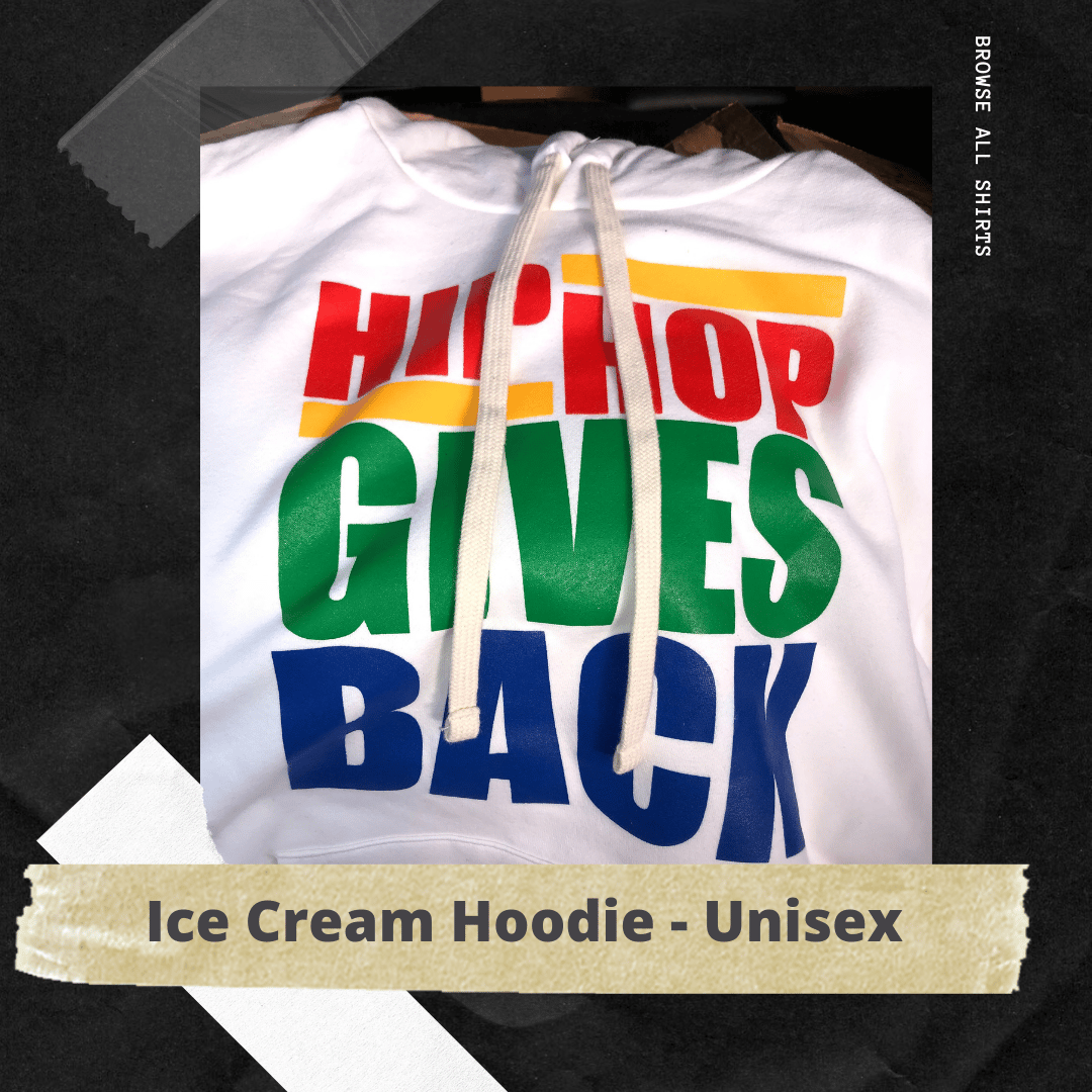 HHGB Letter Hoodie - Ice Cream | HipHopGivesBack
